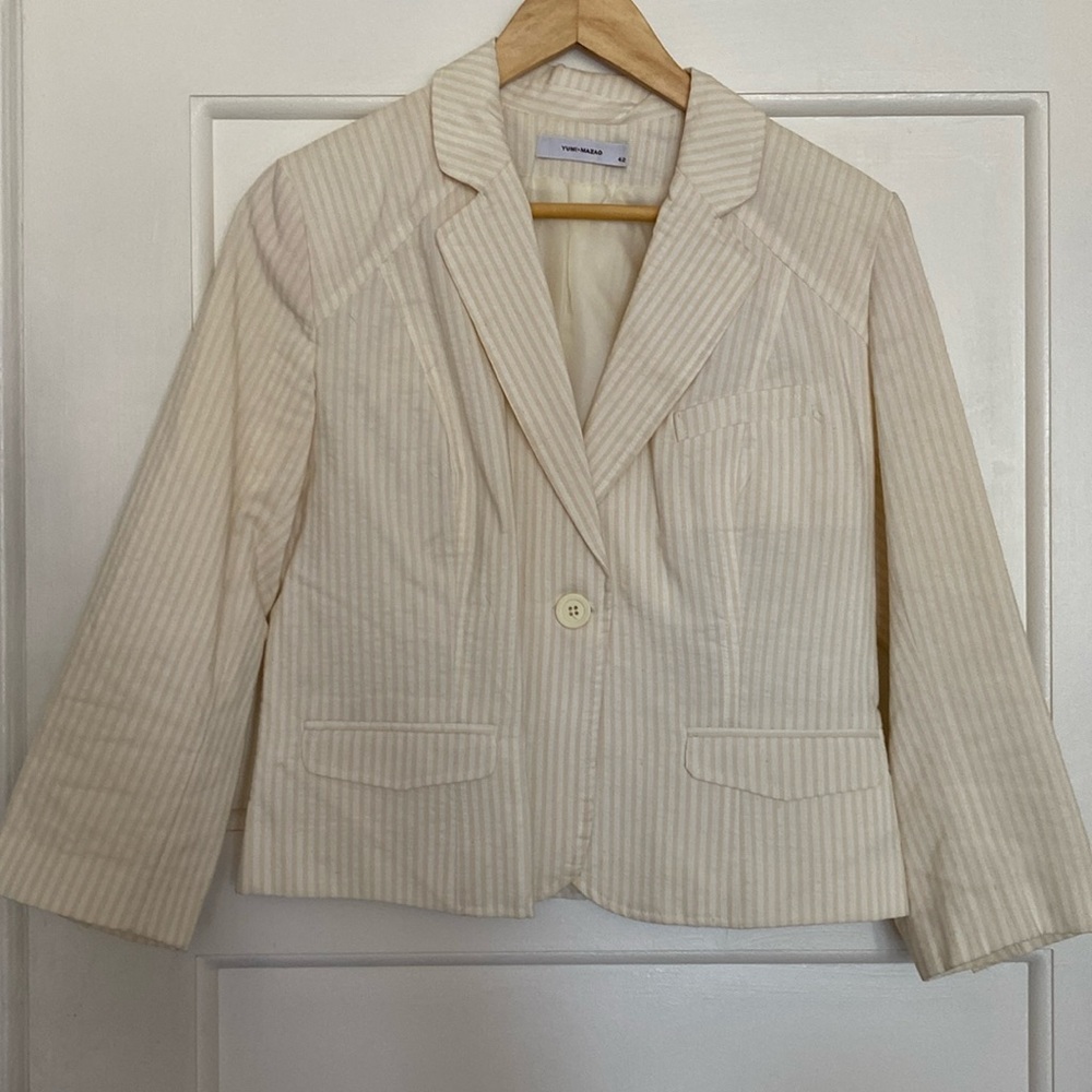 Yumi Mazao seersucker blazer